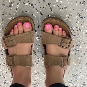Tan Birkenstocks